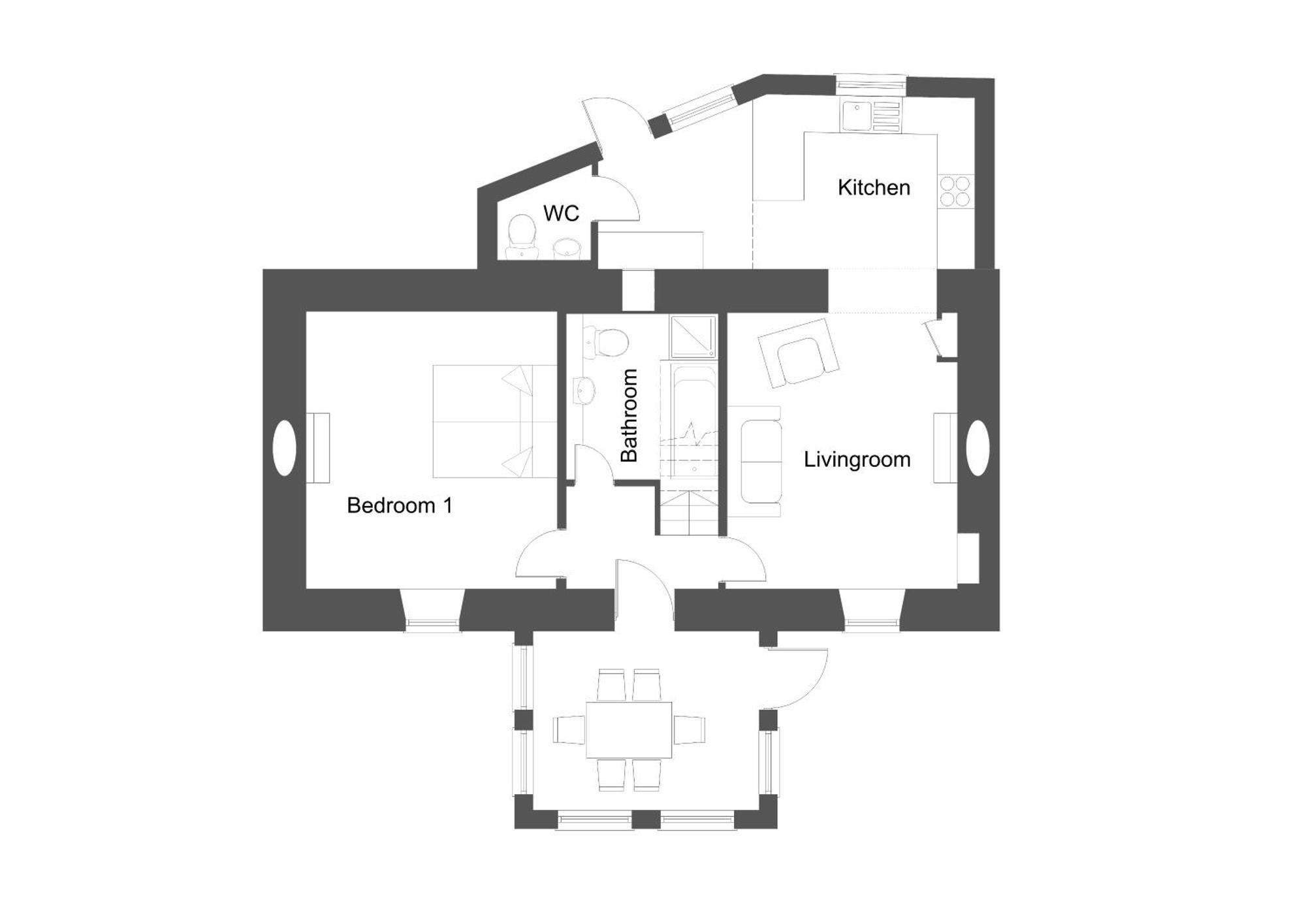Mike'S 3-Bedroom Countryside Cottage Alness Buitenkant foto